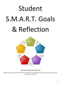 Learning Goals and Reflection in the Middle Years