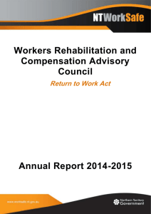 Workers` Rehabilitation and Compensation Advisory