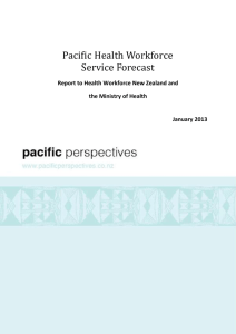 Pacific Health Workforce Service Forecast
