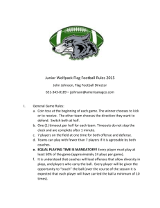 2015 Flag Football Rules