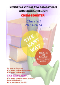 Chemistry Study Material Class XII