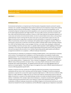 Effects of noise colour and synchrony on extinction risk in