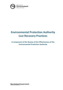FINAL- EPA review - Cost recovery report