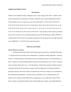 Anemia and Spine Surgery Outcomes Supplemental Digital Content