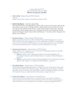 Minutes for January 20, 2015 - University High School PTSA