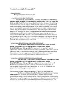 Annotated Index of mining BMP