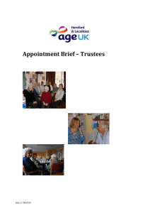 Appointment Brief – Trustees