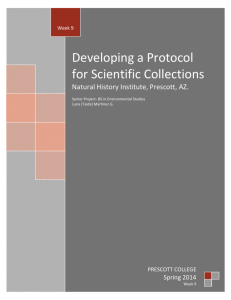 Developing a Protocol for Scientific Collections