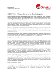 2500th Volvo FH truck delivered for Girteka Logistic