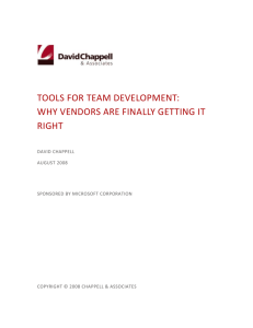Tools for Team Development: Why Vendors Are Finally