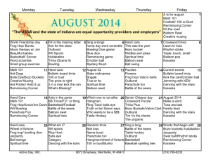 August 2014 Activity