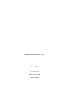 Final Archaeological Research Paper