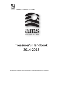 Treasurer`s Handbook - Alma Mater Society of UBC