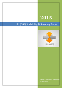 IRI (OSS) Scalability & Accuracy Report