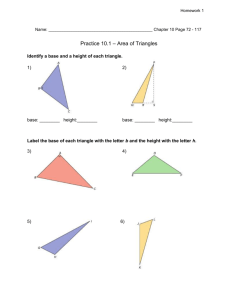 Chapter 10 Practice - Area of Polygons