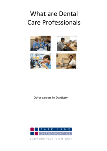 What are Dental Care Professionals