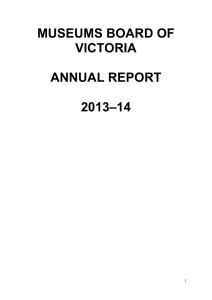 annual report - Museum Victoria