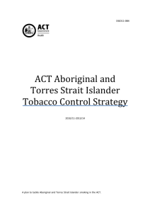 ACT Aboriginal and Torres Strait Islander Tobacco