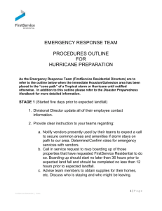 Emergency Response Team Hurricane Warning