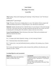 Theme and "The Princess and the Pea" - Teaching Portfolio
