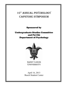 2013 program - Saint Louis University