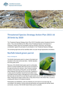 Threatened Species Strategy Action Plan 2015-16