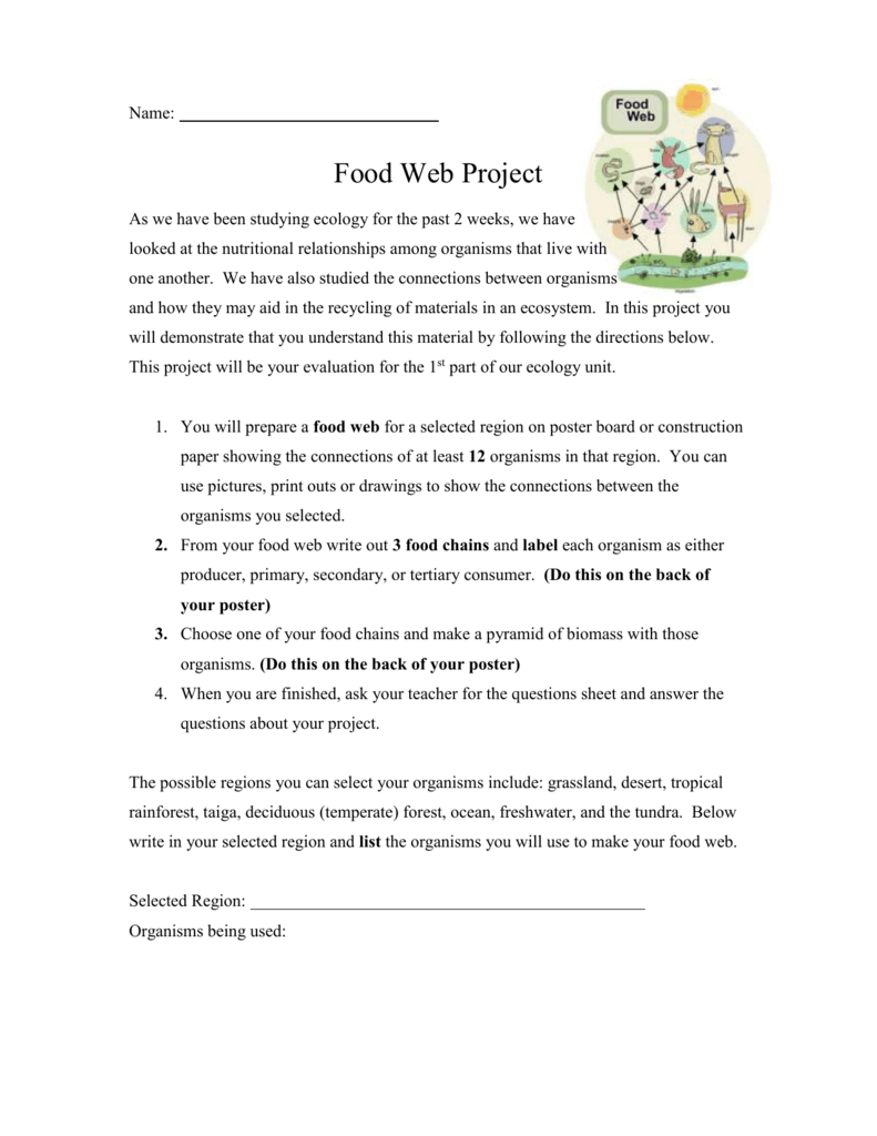 research papers on food web