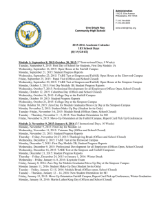 Academic Calendar 15-16 - One Bright Ray Community High School