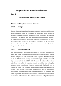 2.9.1.3 Preparation of Antimicrobial Agent Stock Solution