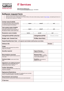 Software Request Form