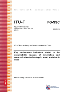 6.2 Key performance indicators for smart sustainable cities