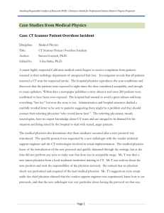 02 - CT Scanner Patient Overdose Incident