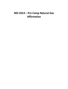 NDI 2014 – Pre Camp Natural Gas Affirmative