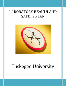 LABORATORY HEALTH AND SAFETY PLAN