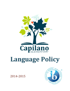 Language Policy - North Vancouver School District