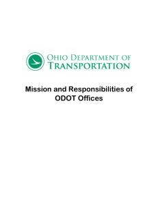 Mission and Responsibilities of ODOT Offices