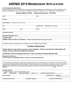 Student Membership Application