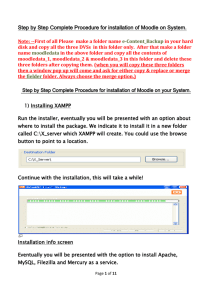 Moodle Installation Steps (09.10.13)