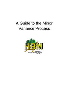 Minor Variance Guide