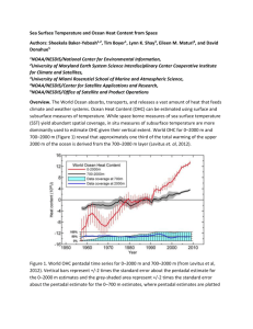 Sea Surface Temperature and Ocean Heat Content from Space