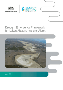 Drought Emergency Framework for Lakes Alexandrina and Albert