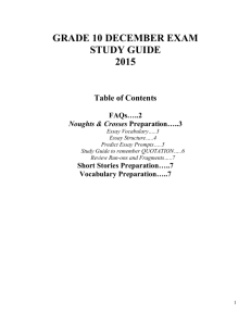 December Exam-Study Guide 2015