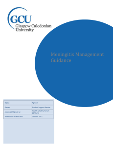 CRISIS MANAGEMENT PLAN - Glasgow Caledonian University