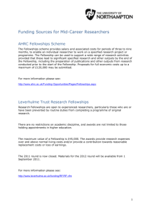 Funding Sources for Mid-Career Researchers