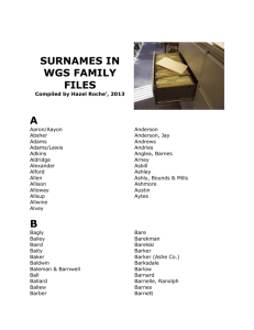 Open Surname Files in MS Word Document