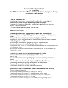 Second Grade Reading Curriculum - TFS