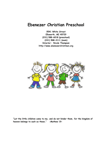 Ebenezer Christian Preschool Handbook