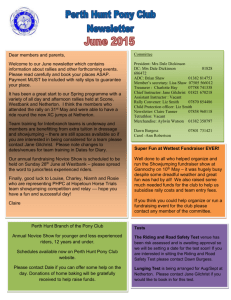 Newsletter June 2015 - The Pony Club Branches