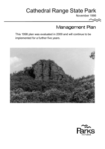 Cathedral Range State Park Management Plan 1998