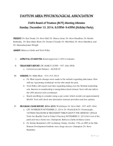 (BOT) Meeting Minutes Sunday, December 13, 2014, 8:35PM–9:45PM
